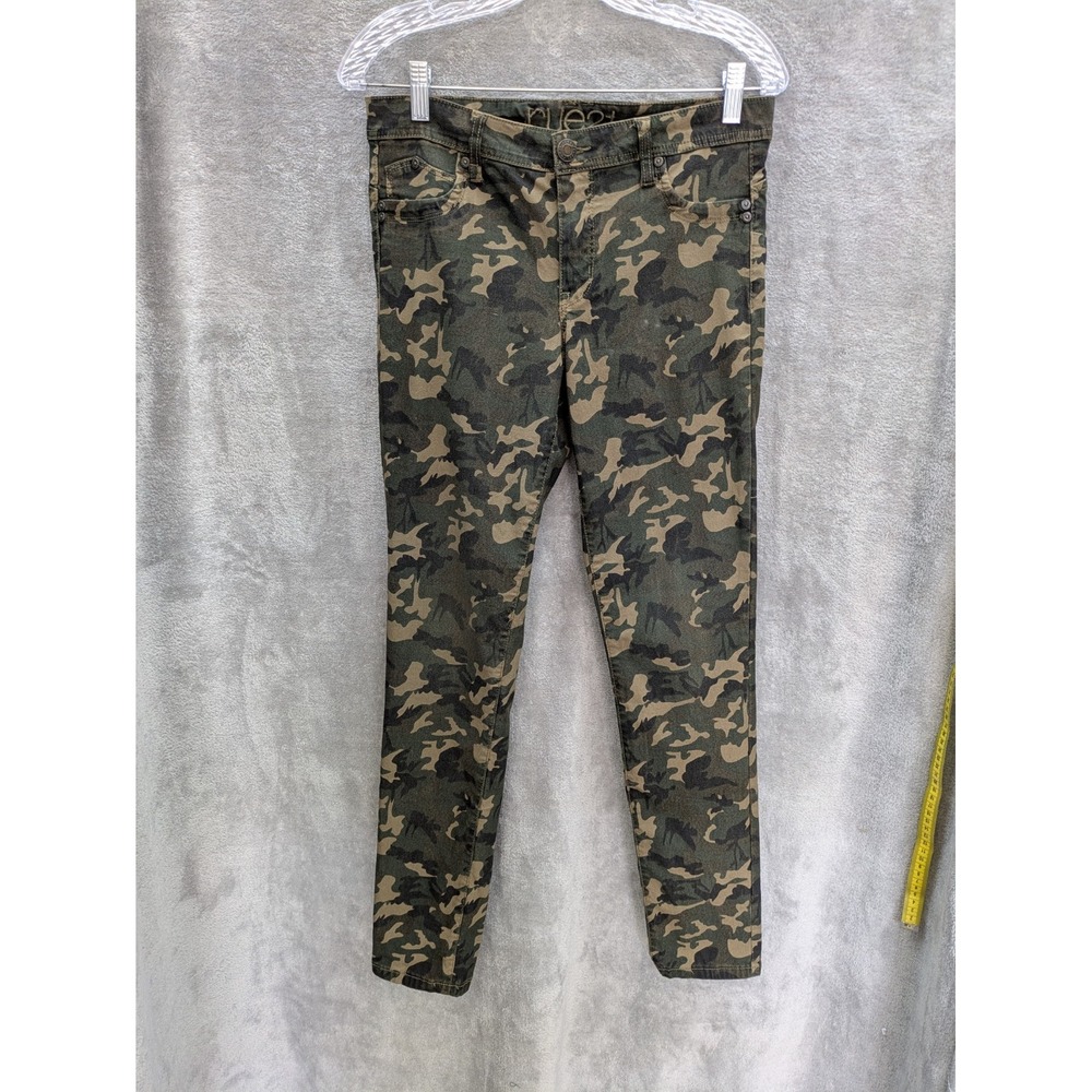 Camouflage Jeggings Juniors 11 Womens 12 Mid Rise Stretch Casual READ